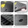 Driveway Rubber Curb Ramps - Heavy Duty Loading Ramps with Expansion Bolts - Car Ramps Marked with Yellow Arrows view 4