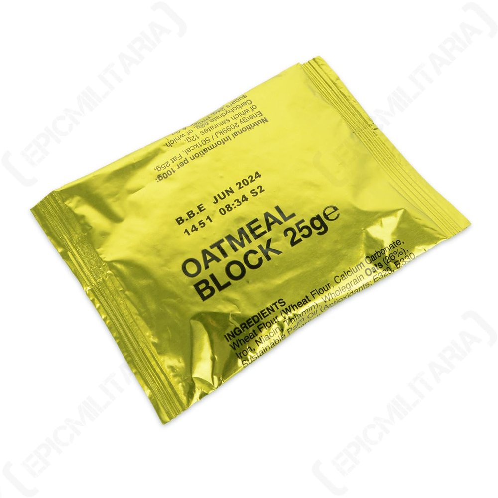 British Army 25gm Oatmeal Block