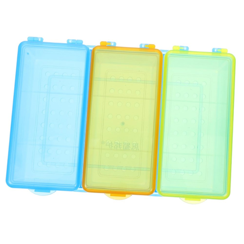 GARVALON Thermometer Organizer Box Medicine Storage Kit Sections Family Use Clinic Healthcare Soaking Drying Case