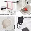 Patient Lift Wheelchair Transfer Chair w/180 Split Seat For Home, Portable Bedside Commode w/Backrest and Potty Shower Chair Toilet Chair for Nursing Paralyzed Elderly view 2