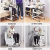 Patient Lift Wheelchair Transfer Chair w/180 Split Seat For Home, Portable Bedside Commode w/Backrest and Potty Shower Chair Toilet Chair for Nursing Paralyzed Elderly view 4
