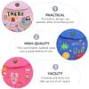 Baluue 3pcs Canvas Menstrual Pad Bags Tampon Bag with Button Design Portable Storage Pouch for Women Blue Random Style view 3