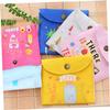 Baluue 3pcs Canvas Menstrual Pad Bags Tampon Bag with Button Design Portable Storage Pouch for Women Blue Random Style view 4