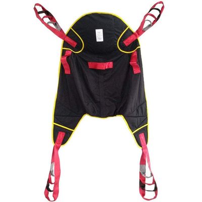 ZGYOZMNG Patient Aid Universal Mesh Bath Patient Lift Sling with Head Support - Full Body Patient Lift Sling - Patient Aid - Divided Leg Shower Sling,Blue (Black) (Black)