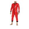 YGZHANYUANOKU Mens Sissy Patent Leather Long Sleeve O Neck Jumpsuit Adult Giant Costume Gay Male PVC Pyjama Latex Look Underwear Customizable,Red,5XL view 1