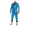 YGZHANYUANOKU Mens Sissy Patent Leather Long Sleeve O Neck Jumpsuit Adult Giant Costume Gay Male PVC Pyjama Latex Look Underwear Customizable,Red,5XL view 2
