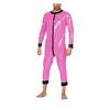 YGZHANYUANOKU Mens Sissy Patent Leather Long Sleeve O Neck Jumpsuit Adult Giant Costume Gay Male PVC Pyjama Latex Look Underwear Customizable,Red,5XL view 3