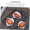 Baluue 4rolls Aluminum Foil Wrap for Baking and BBQ Heavy Duty Foil for Kitchen and Catering Use view 3