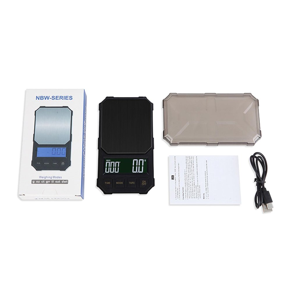 1kg/2kg Rechargeable Accurate Espresso Scale Coffee Scale Kitchen Electronic Scale Coffee Maker Tool with Timer Backlit