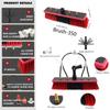 3-10 Metre Telescopic Extending Water Fed Upstairs-180Rotatable Brush Head Telescopic Cleaning Brush Outdoor Window Glass Solar Panel,7M view 3