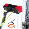 10-39 Foot Window Cleaning Water Fed Poles, Conservatory Roof Cleaning Kit, Water/Hose Fed Pole, Solar Panel Cleaning Equipment, Long Pole Window Cleaner with Squeegee/6m Pole/30cm view 1
