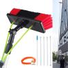 3-12m Water Fed Telescopic Cleaner Brush, Window Cleaning Equipment Water Fed, Solar Panel Cleaning Pole, Conservatory Roof Cleaner/5m Pole/30cm Brush Head view 1