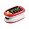 Yohcuro Paediatric Oximeter for Infants & Kids, Fingertip Pulse Oximeter for Small Fingers, Blood Oxygen Saturation, Pulse Rate Monitor, Cute Cartoon Design, USB-C Charging (Red) view 1