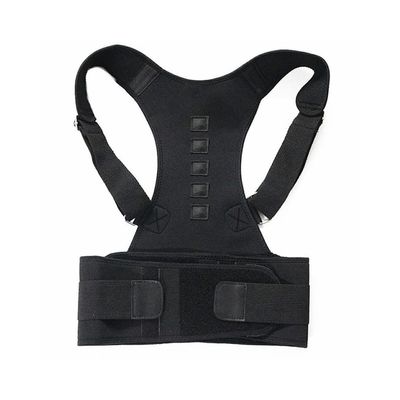 back waist adjustable adult correction belt trainer shoulder lumbar brace spine support vest