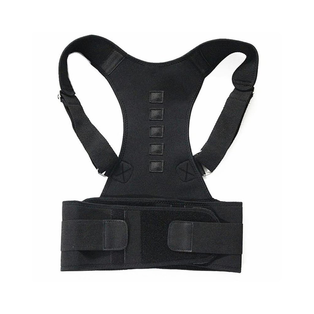 back waist adjustable adult correction belt trainer shoulder lumbar brace spine support vest