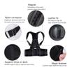 back waist adjustable adult correction belt trainer shoulder lumbar brace spine support vest view 3