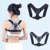 adjustable back posture corrector clavicle spine back shoulder lumbar brace support belt humpback correction women and men view 2