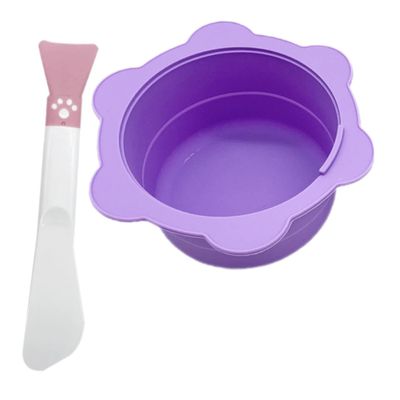 SKISUNO Hair Removal Tool for Wax Blocks with Handle Silicone Foldable Wax Melting Bowl Convenient and Safe to Use for Home and Shop