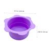 SKISUNO Hair Removal Tool for Wax Blocks with Handle Silicone Foldable Wax Melting Bowl Convenient and Safe to Use for Home and Shop view 3