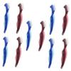 Baluue 10pcs Denture Brush for Cleaning Dentures Double Sided Toothbrush for Travel Soft Bristles for Braces Care view 1