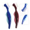 Baluue 10pcs Denture Brush for Cleaning Dentures Double Sided Toothbrush for Travel Soft Bristles for Braces Care view 2