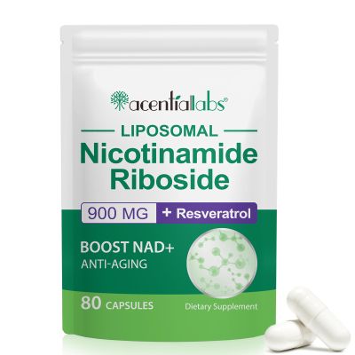 NAD Supplement NAD Nicotinamide Riboside 900mg Boost NAD+ Support Cellular Energy & Anti-Aging Vegan Safe, Non-GMO (80PCS)