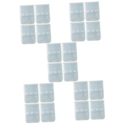 Baluue 20pcs Tooth Brush Head Holder Storage Case for Electric Toothbrush Heads for Travel and Outdoor Accessory Use