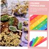 BELLIFFY 100pcs Ice Pop Wood Sticks for Ice Cream Making Smooth Surface Without Burrs Wooden Sticks for DIY Frozen Dessert Crafting Projects view 3