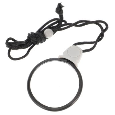 Anneome Neck Magnifier Pendant 10x 15x Hanging Loupe Magnifying Glass with Plastic Chain for Jewelry Inspection Visual Aid Suitable for Reading and Crafting