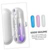 IWOWHERO Electric Toothbrush Travel Box Unique and Creative Design and Pp Material 3pcs with Good Sealing Toothbrush Holder for Bathroom and Travel Use view 3