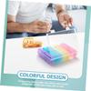 HOMOCONO Large Double 7-Compartment Weekly Medicine Box, Airtight Sealed Pill Organizer for Travel and Outdoor Use, Portable Storage Container for Vitamins and Supplements view 2