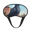 Cartoon Pigeon Print Blackout Sleep Eye Mask Soft Light Headband Night Blindfold Breathable Eye Covers view 1