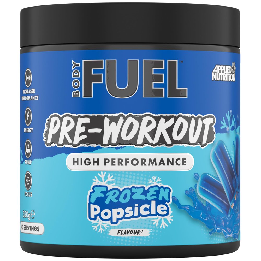 Applied Nutrition BodyFuel Pre-Workout Powder - Energy, Strength & Endurance Booster with Creatine, Citrulline & Beta-Alanine Sugar-Free Pre-Workout (320g - 40 Servings) (Frozen Popsicle)