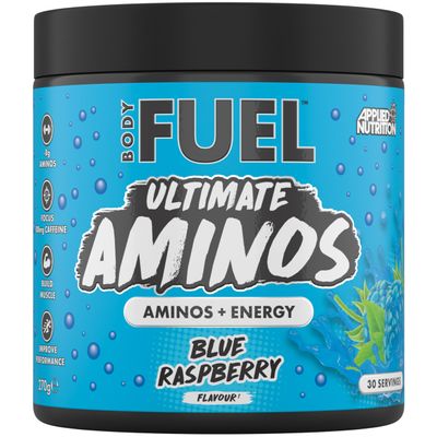 Applied Nutrition BodyFuel Amino's - Amino Acids Supplement, EAA Essential Amino Acids Powder, Muscle Fuel & Recovery (270g - 30 Servings) (Blue Raspberry)