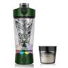flintronic Protein Shake Bottle,650ml USB C Rechargeable Electric Protein Shake Bottle, Leakproof Travel Shaker for Protein Shakes-BPA Free, Made with Tritan, Removable Base(Green) view 1