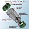 flintronic Protein Shake Bottle,650ml USB C Rechargeable Electric Protein Shake Bottle, Leakproof Travel Shaker for Protein Shakes-BPA Free, Made with Tritan, Removable Base(Green) view 2