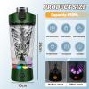 flintronic Protein Shake Bottle,650ml USB C Rechargeable Electric Protein Shake Bottle, Leakproof Travel Shaker for Protein Shakes-BPA Free, Made with Tritan, Removable Base(Green) view 3