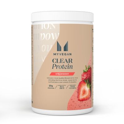 MyProtein Clear Vegan Protein - Strawberry - 640g, 10g Plant-Based Protein Low Sugar, High in B Vitamins, Fruity & Refreshing Protein Shake