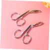 Baluue 2pcs Stainless Steel Eyebrow Tweezers Oblique Tips Precision Facial Hair Tweezer Set for Daily Beauty Grooming and Eyebrow Shaping view 2