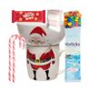 Divas World Santa Mug and Bowl Set with Horlick, Marshmallows, Candy Canes, Jammie Dodgers Minis, and Chocolate Treats (WD002, Hamper Size) view 1