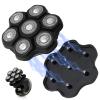 7D Magnetic Head Shaver Replacement Head Heads, 7D Blade Replacement Heads for Bald Men Replacement Easy Install Electric Razor Shaver Head for Wet&Dry Head Shaver and Face, Black view 1