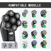 7D Magnetic Head Shaver Replacement Head Heads, 7D Blade Replacement Heads for Bald Men Replacement Easy Install Electric Razor Shaver Head for Wet&Dry Head Shaver and Face, Black view 3
