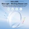 Dollger Blue Light Blocking Glasses for Women Trendy Oversized Computer Gaming Eyeglasses Cat Eye TR90 Frame bluelight glasses UV400 Protection Computer Gaming Glasse Green view 4
