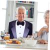 Ipetboom Adult Bibs for Elderly Men and Women, 2pcs Waterproof Washable Suit-style Meal Bibs Button Closure, Protective Clothing for Mealtime Use view 3