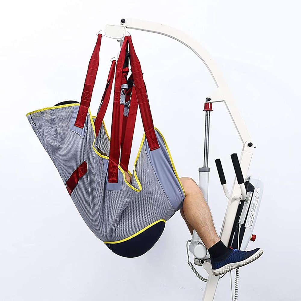 Xiaoxu Patient Lift Sling, Patient Lift Sling with Commode Opening, Full Body Mesh Sling, Suitable for The Elderly, The Disabled