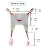 Xiaoxu Divided Leg Sling for Elderly Disabled,Patient Hoist Sling Use with Patient Lifts Sling and Ceiling Hoists,Divided Leg Shower Sling for Paralyzed Elderly and DisabledLoad-230kg/507lb Grey,L view 4