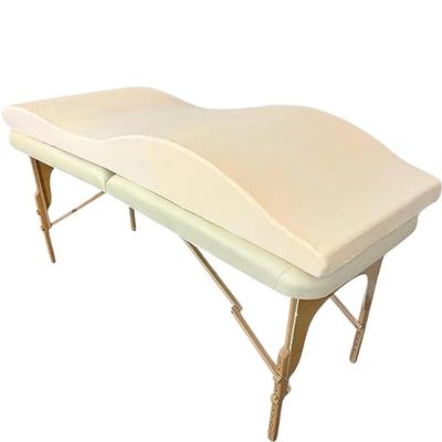 GSCLZ Massage Table Mattress Beauty Salon Extension Curved Bed Mattress Topper Memory Foam Beauty Mattress For Massage Accessories(Beige)