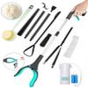 10 in 1 Hip Kit for Seniors Total Hip Replacement Prime kit After Surgery-Grabber/Sock Aid/Back Scratcher/Shoe Horn/Dressing Stick/Loofah/Button Hook/Pill Organizer/Leg Lifter/Dressing Aid Belt