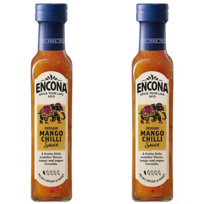 Encona Indian Sweet Mango Chilli Sauce, 142 ml, Pack of 2