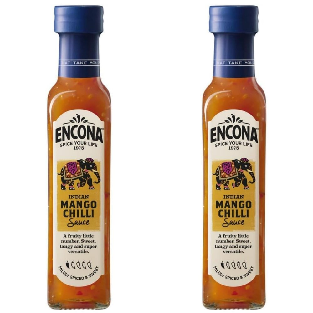 Encona Indian Sweet Mango Chilli Sauce, 142 ml, Pack of 2